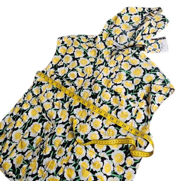 Diane Von Furstenberg x Target Floral Hooded Packable Zip Up Vest Oversized, S - Picture 7 of 10